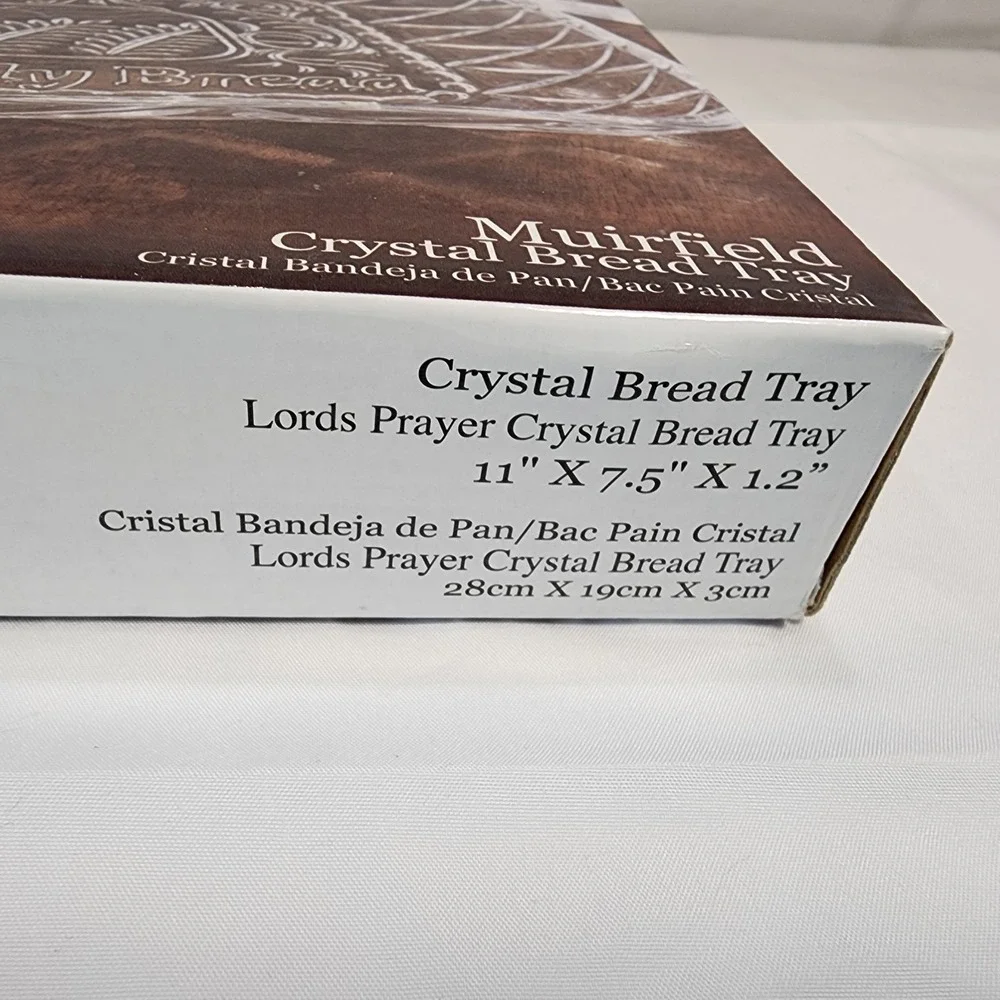 Vintage Fifth Ave Muirfield Crystal Gla Tray 